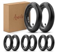 Amitor Camara Patinete 8 1/2 x2 para Xiaomi Pro 2 Pro 1S M365 Mi3 Patinete Eléctrico, Cámara de Aire Reforzada 8,5 Pulgadas con Válvula Recta Plateada, Duradera y Engrosado Recamara 50/75-6.1, 8PCS