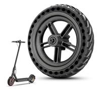 Amitor Rueda trasera completa de 8,5 pulgadas con llanta para Xiaomi Pro/Pro 2, a prueba de pinchazos y resistente a la abrasión, neumáticos de goma maciza traseros 8 1/2 x2 con buje, robusto y fiable