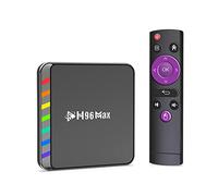 AMITVA Android 12.0 TV Box, H96 MAX W2 Amlogic S905W2 Quad Core 4GB ROM 64GB RAM Dual WiFi 2.4G / 5.8G BT4.2 4K AV1 Home Smart Media Player Decodificador,4gb+64gb