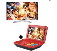 AMITVA Consola De Juegos Arcade, Consola De Juegos Retro Portátil Reproductor De Juegos Clásico 4600 De 10 Pulgadas, Salida De TV HDMI Consola De Videojuegos Portátil con Joystick 1PCS