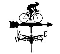 AMITVA Veleta de Acero Inoxidable para Ciclismo, Veleta de jardín, Herramientas de medición, indicador de dirección del Viento, Veleta Adecuada para Productos de Metal al Aire Libre, Ciclismo
