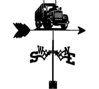 AMITVA Veleta de camión de Acero Inoxidable Creativa, indicador de dirección de Viento Duradero Retro para decoración de jardín y Patio