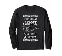 Amity Island Jaws Sun Surf & Tiburones Manga Larga