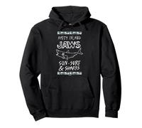 Amity Island Jaws Sun Surf & Tiburones Sudadera con Capucha