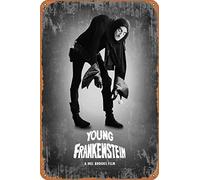 amiuayrta Young FrankensteinFunny - Cartel de metal con texto en inglés "Bar Pub Home" clásico de terror, 20,3 x 30,5 cm
