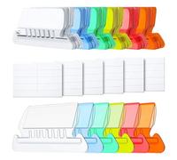 AMIUHOUN 120 carpetas colgantes con pestañas e inserciones para la identificación rápida de carpetas colgantes, fáciles de leer, inserciones de plástico para archivadores colgantes