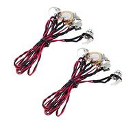 AMIUHOUN 2 pastillas de doble piezoeléctrico Pick-Up de 6,35 mm con control de volumen para guitarra acústica y ukelele