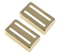 AMIUHOUN 2X Guitarra Pickup Cover Accesorios Guitarra Line Humbucker Pickup Cover Gold