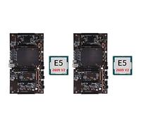 AMIUHOUN 2X Placa Base de Minería BTC X79 H61 + E5 2609 V2 CPU 5X PCI-E 8X LGA 2011 DDR3 Compatible 3060 3080 GPU