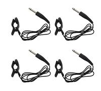 AMIUHOUN 4 micrófonos de contacto piezoeléctricos universales para guitarra acústica, color negro