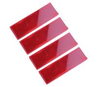 AMIUHOUN 4 pegatinas reflectantes de seguridad para coche, color rojo