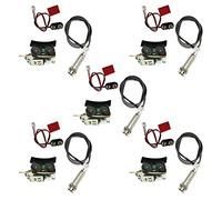 AMIUHOUN 5 unidades bajo el sillín Piezo Pickup Onboard Preamp para guitarra acústica