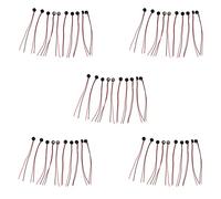 AMIUHOUN 50 micrófonos condensadores electret 4 mm x 2 mm para PC teléfono MP3 MP4