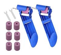 AMIUHOUN Afilador de brocas portátil con rueda de afilar herramienta para taladro de metal y hierro, fácil de instalar y usar