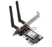 AMIUHOUN BE200 PCIE WiFi 7 Tarjeta de red 5G/6G PCI Express 4.0 X1 inalámbrica Bluetooth BT5.4 802.11AX Tri-Band 8774Mb para accesorios WIN10/11