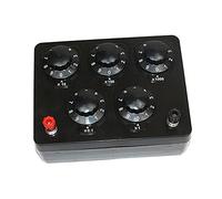 AMIUHOUN Black Resistance Box Caja de resistencia de década 0-9999.9 Ohm y equipo experimental eléctrico