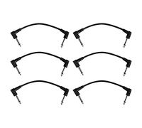 AMIUHOUN Cables De Pedal De Efecto De Guitarra Cable De Conexión Cable De Pedal De De 6,35 Mm Cable De Ángulo Recto De 21 Cm De Cable De Cobre Accesorios De Guitarra