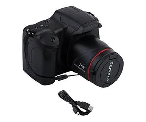 AMIUHOUN Cámara Vlog para fotografía con zoom digital 16X, 1080P HD, cámara réflex antivibración, cámaras fotográficas para Live