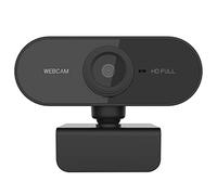 AMIUHOUN Cámara web HD 1080P para computadora con micrófono giratorio para videollamadas en , conferencias, trabajo