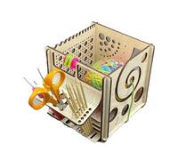 AMIUHOUN - Cuenco de Hilo de Madera en 1, Cuenco de Punto, Bolsa de Punto, Almacenamiento de Hilo, Cuenco de Punto para Tejer, Gran Regalo