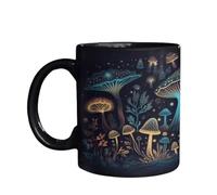 AMIUHOUN de té de Hongos en 3D, Tazas de café Que cambian de Color, de té, Leche, Agua, Regalos de cumpleaños para Mujeres, Duradera, fácil de Usar, 9,8 x 12 x 8 cm