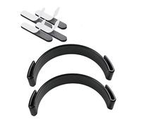 AMIUHOUN Doblador de visera de sombrero, doblador de ala de sombrero, banda curva de sombrero para gorras, viene con cinta reductora de tamaño de sombrero, color negro, 2 unidades