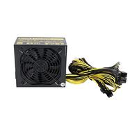 AMIUHOUN Fuente de alimentación para PC de 2000 W, 110 V, compatible con ocho interfaces de tarjeta gráfica, 4U, un solo canal