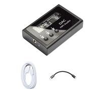 AMIUHOUN Hifi - Decodificador de teléfono móvil para computadora, tarjeta de sonido MAX97220USB asincrónico Es9018 Metal