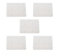 AMIUHOUN Juego de 30 almohadillas de gel para tambor, amortiguador, silenciador, silenciador, transparente, accesorios para instrumentos de percusión (transparente)