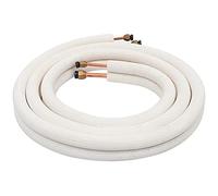 AMIUHOUN Juego de cables de cobre aislados de 1/4 pulgadas y 3/8 pulgadas, piezas de aire acondicionado, tubos refrigerantes