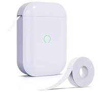 AMIUHOUN Juego de máquina etiquetadora con cinta, impresora de etiquetas Bluetooth D11 Pro, juego de mini etiquetadoras con múltiples plantillas