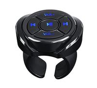 AMIUHOUN Mando a distancia inalámbrico Bluetooth para coche, motocicleta, bicicleta, volante, reproducción de música, para teléfono