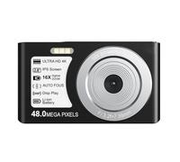 AMIUHOUN Mini cámara digital 4K de 48 MP, luz de relleno integrada, cámara para estudiantes, gran angular B, 1 juego