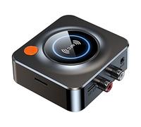 AMIUHOUN NFC - Receptor de audio Bluetooth 5.1 de 3.5 mm AUX estéreo adaptador inalámbrico para altavoz de coche, reproducción de tarjeta TF