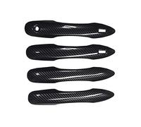 AMIUHOUN Para BZ4X Solterra 2022 - Cubierta de fibra de carbono para manijas de puerta exterior de coche, protección ABS