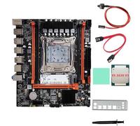 AMIUHOUN Placa base de escritorio X99H + CPU E5 2620 V3 + grasa térmica LGA2011-V3 B85 DDR3X4 ECC ranura M.2 NVME PCI-E 3.0 X16 PCB negro
