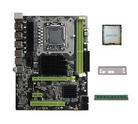 AMIUHOUN Placa base X58 LGA1366 compatible con XEON X5650 X5670 Series CPU con CPU X5675 + DDR3 4 GB 1066 MHz RAM