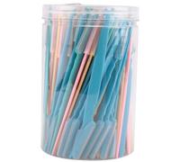 AMIUHOUN Recortadora de cejas de 92 piezas, 4 colores, multifunción, con protectora, segura para principiantes