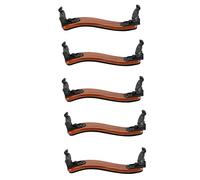 AMIUHOUN Soporte de hombro ajustable profesional 4/4 para violín, 5 unidades, tamaño completo, soporte de madera de arce