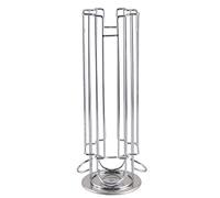 AMIUHOUN Soporte giratorio para cápsulas de café, 18 tazas, cromado