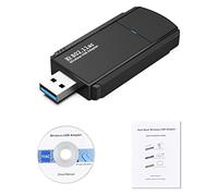 AMIUHOUN Tarjeta de red inalámbrica 5G de 1300 Mbps para computadora, receptor WiFi USB, tarjeta de red inalámbrica Gigabit de doble banda, adaptador WIFI