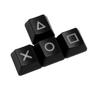 AMIUHOUN Teclas Superior, Teclado Mecánico, Tapa PBT, WASD Dye Sub R4 R3 R1-Negro