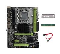 AMIUHOUN X58 - Placa base LGA1366 compatible con XEON X5650 X5670 Series CPU con DDR3 4 GB 1333 MHz RAM + cable SATA