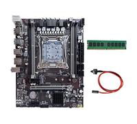 AMIUHOUN X99 LGA2011-3 - Placa base para computadora compatible con Xeon E5 V3 V4 Series CPU con DDR4 4G 2133 MHz RAM + cable de interruptor