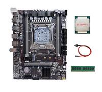AMIUHOUN X99 LGA2011-3 - Placa base para computadora DDR4 RAM con CPU E5 2609 V3 + DDR4 4G 2133 MHz RAM + cable de interruptor