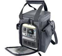 amiumuca Bolsa de viaje impermeable compatible con la estación de energía portátil Anker SOLIX C300, batería LiFePO4 de 288 Wh, funda de almacenamiento para estación de banco de energía con dos