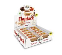 AMIX - Barritas de Proteínas - Flap Jack Oat en Formato de 30 x 120 g - Aporte de Energía Duradera - Mejoran el Rendimiento Deportivo - Con Sabor a Doble Chocolate