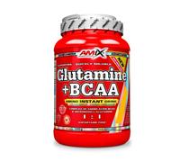 AMIX - Bcaa Glutamina - 1 Kg - Complemento Alimenticio de Glutamina en Polvo - Reduce el Catabolismo Muscular - Óptimo para Deportistas - Sabor Piña - Aminoácidos Ramificados