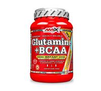 AMIX - Bcaa Glutamina - 1 Kg - Complemento Alimenticio de Glutamina en Polvo - Reduce el Catabolismo Muscular - Óptimo para Deportistas - Sabor Lima Limón - Aminoácidos Ramificados