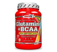 AMIX - Bcaa Glutamina - 1 Kg - Complemento Alimenticio de Glutamina en Polvo - Reduce el Catabolismo Muscular - Óptimo para Deportistas - Sabor Naranja - Aminoácidos Ramificados